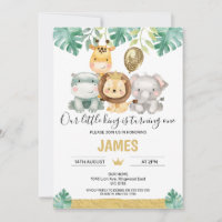 Notre petit roi Lion Crown Safari 1er anniversaire