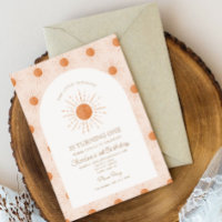 Notre Petit Soleil Soleil Rétro Minimal 1er Annive