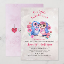 Invitation Notre petite amoureuse est en chemin baby shower