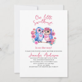 Invitation Notre petite amoureuse est sur le chemin du baby s