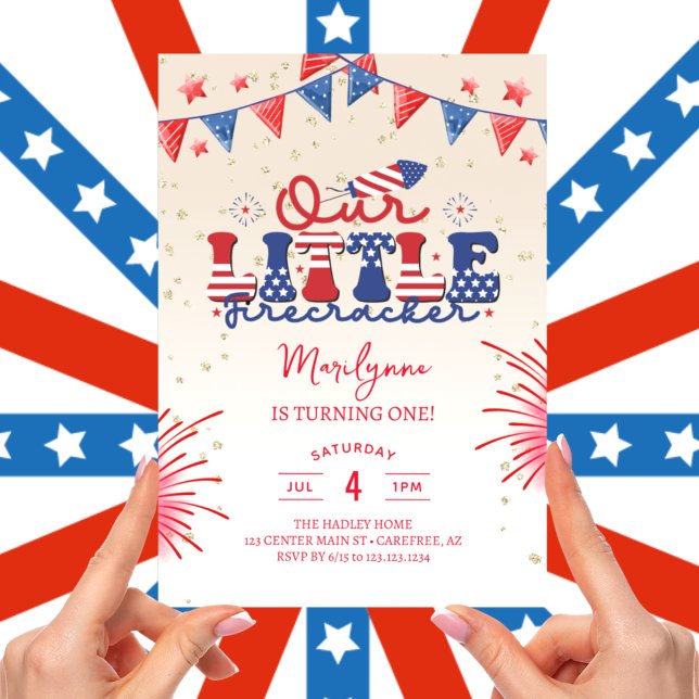 Invitation Notre petite crème de pétard 1er anniversaire (Créateur téléchargé)