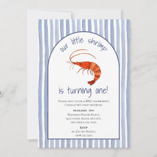 Invitation Notre petite crevette devient une aquarelle