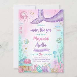 Invitation Notre Petite Sirène Anniversaire