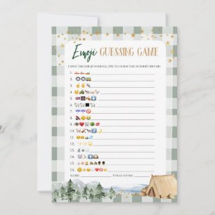 Invitation Notre plus grand Baby shower d'aventure Emoji Jeu