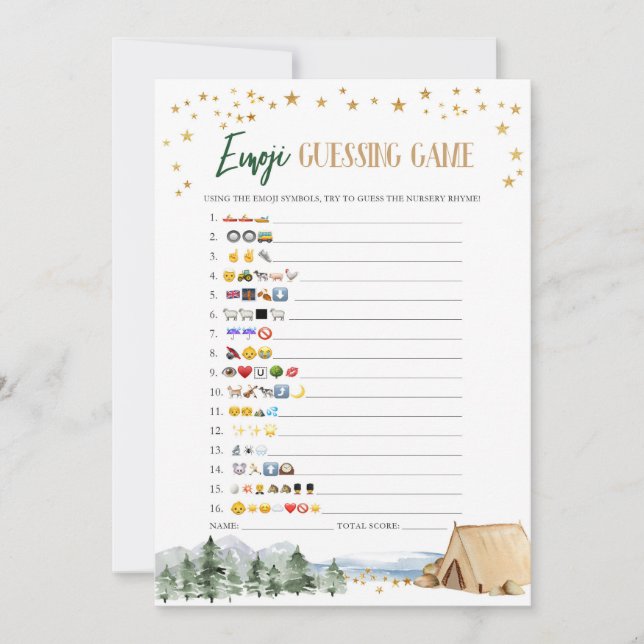 Invitation Notre plus grand Baby shower d'aventure Emoji Jeu (Devant)