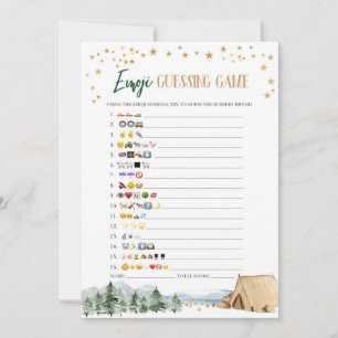 Invitation Notre plus grand Baby shower d'aventure Emoji Jeu