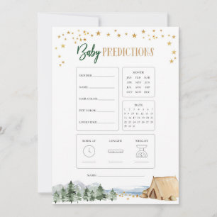 Invitation Notre plus grand Baby shower d'aventure prédiction