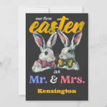 Notre Premier Pâques En Tant Que Monsieur Et Madam