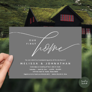 Invitation Notre Première Maison, Cosy Jovely Fête de Réchauf