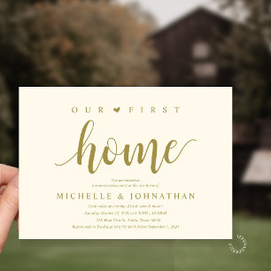 Invitation Notre première maison Fête de pendaison de crémail
