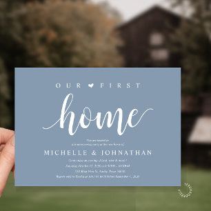 Invitation Notre première maison Fête de pendaison de crémail