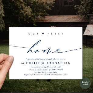 Invitation Notre première maison, fête du réchauffement clima