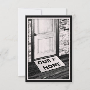 Invitation notre première photo de natte