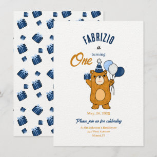 Invitation Nounours en peluche