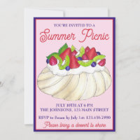 Nourriture du dessert de la Meringue de Pavlova au