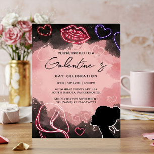 Invitation Nous aimons mignonne femme Ado Fille Galentines Jo