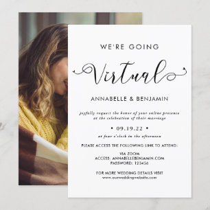 Invitation Nous allons faire une photo Mariage virtuelle