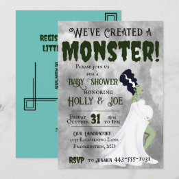 Invitation Nous avons créé un monstre !