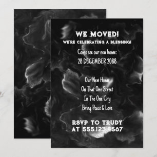 Invitation Nous avons déménagé à la maison Bénédiction d'une 