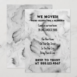 Invitation Nous avons déménagé à la maison Bénédiction d'une 