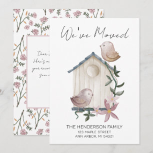 Invitation Nous avons déménagé Birdhouse Nouvelle maison Fair