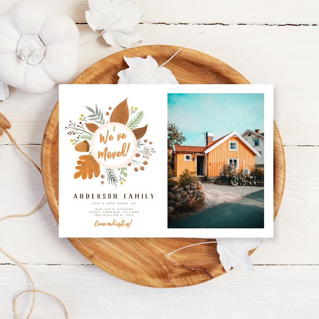 Invitation Nous avons déplacé Thanksgiving Wreath Nouvelle ad (Créateur téléchargé)