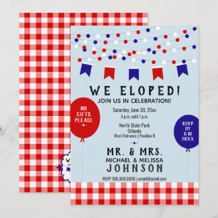 Invitation Nous Avons Échappé ! Pique-nique Mariage barbecue 