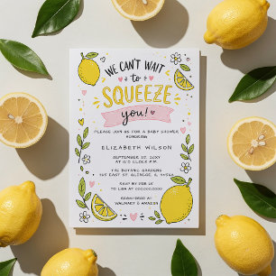 Invitation Nous avons hâte de vous presser Vous Citron Fille