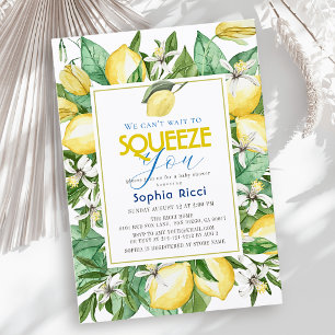 Invitation Nous avons hâte de vous voir Baby Shower Citron