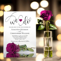 Nous faisons Elegant Cassis Magenta Rose Mariage r