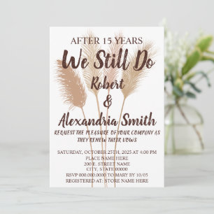 Invitation Nous Faisons Encore Mariage Anniversaire Renouvell