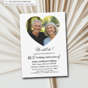 Invitation Nous faisons toujours 45e anniversaire de mariage