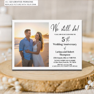 Invitation Nous faisons toujours des photos pour notre 5ème a