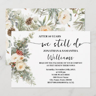 Invitation Nous faisons toujours l'anniversaire de mariage Fl