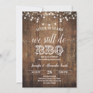 Invitation Nous Faisons Toujours L'Anniversaire Du Mariage BB