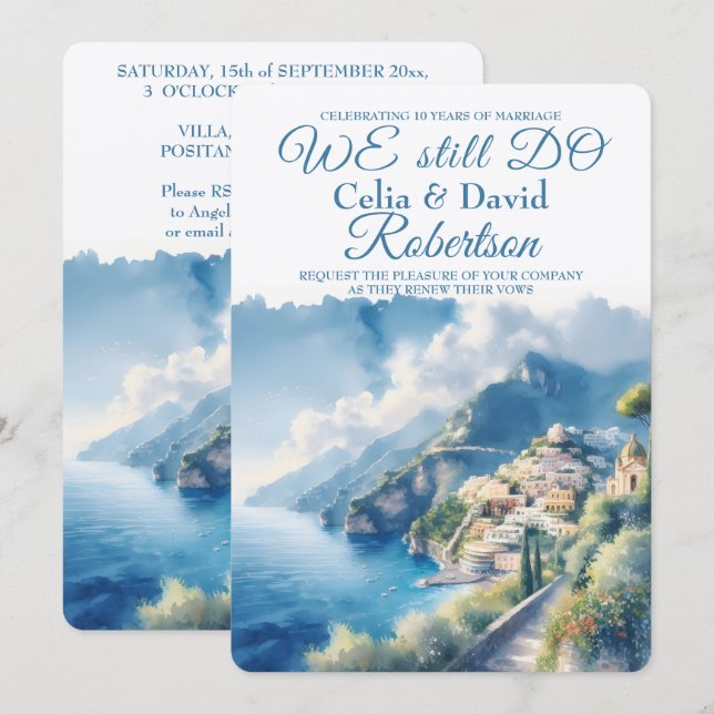 Invitation Nous faisons toujours le renouvellement de vœux Am (Devant / Derrière)
