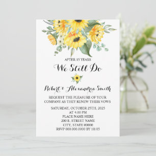 Invitation Nous Faisons Toujours Mariage Anniversaire Renouve