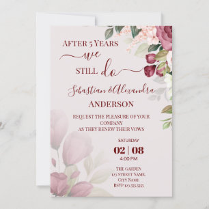 Invitation Nous faisons toujours Renouveler les Vows Mariage 