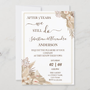 Invitation Nous faisons toujours Renouveler les Vows Mariage 