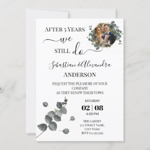 Invitation Nous faisons toujours Renouveler les Vows Mariage 