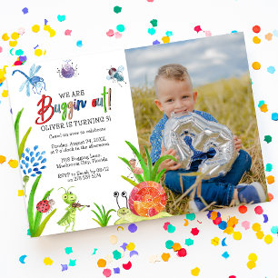 Invitation Nous Faisons une Fête Photo Fête d'Anniversaire