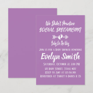 Invitation Nous n'avons pas pratiqué la dérangement social