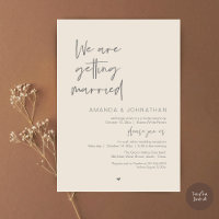 Nous nous marions, Célébration de mariage moderne