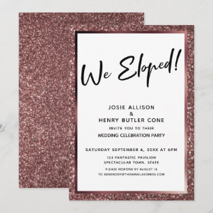 Invitation Nous nous sommes enfuis ! Réception uniquement ave