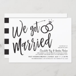 Invitation Nous Nous Sommes Mariés | Post Mariage Brunch Part