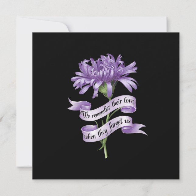 Invitation Nous Nous Souvenons De Leur Amour Quand Ils Nous O (Devant)