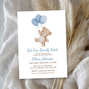 Invitation Nous Pouvons à Peine Attendre Baby Shower
