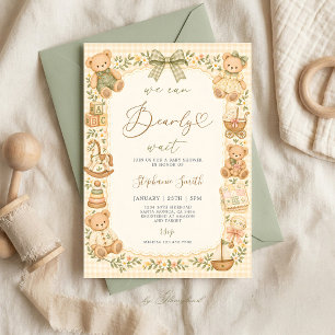 Invitation Nous Pouvons à Peine Attendre Baby Shower