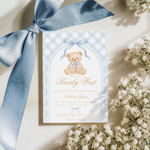 Invitation Nous pouvons à peine attendre élégante Baby Shower