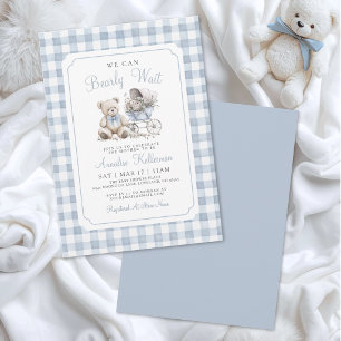 Invitation Nous pouvons à peine attendre la Baby Shower de l'